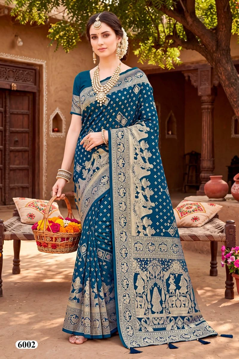 Saroj Bombay Bhel Vol 6 Silk Zari Weaving Saree Collection 3