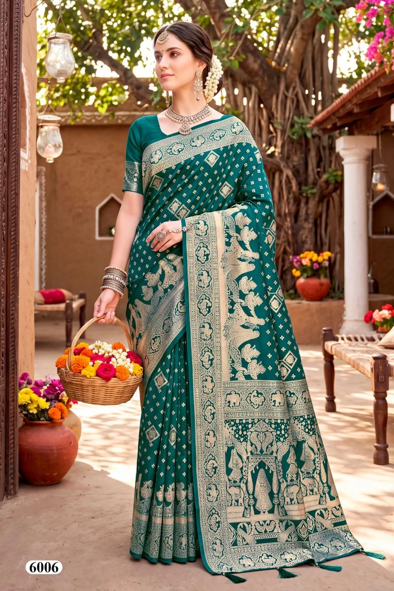 Saroj Bombay Bhel Vol 6 Silk Zari Weaving Saree Collection 4