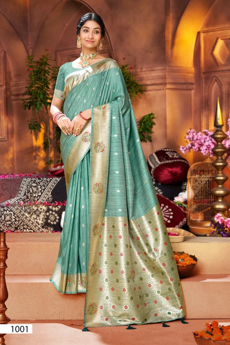Saroj Crystal Silk Vol 4 Silk Party Wear Saree Collection 2