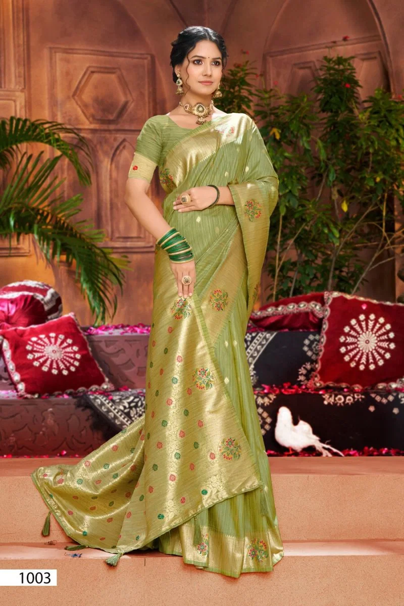 Saroj Crystal Silk Vol 4 Silk Party Wear Saree Collection 3