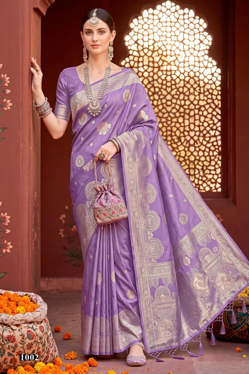 Saroj Geeta Silk Vol 1 Silk Zari Weaving Saree Collection 2