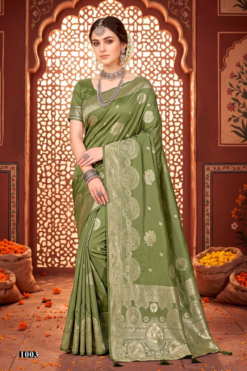 Saroj Geeta Silk Vol 1 Silk Zari Weaving Saree Collection 3