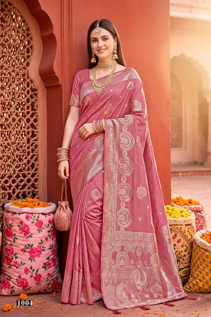 Saroj Geeta Silk Vol 1 Silk Zari Weaving Saree Collection 4