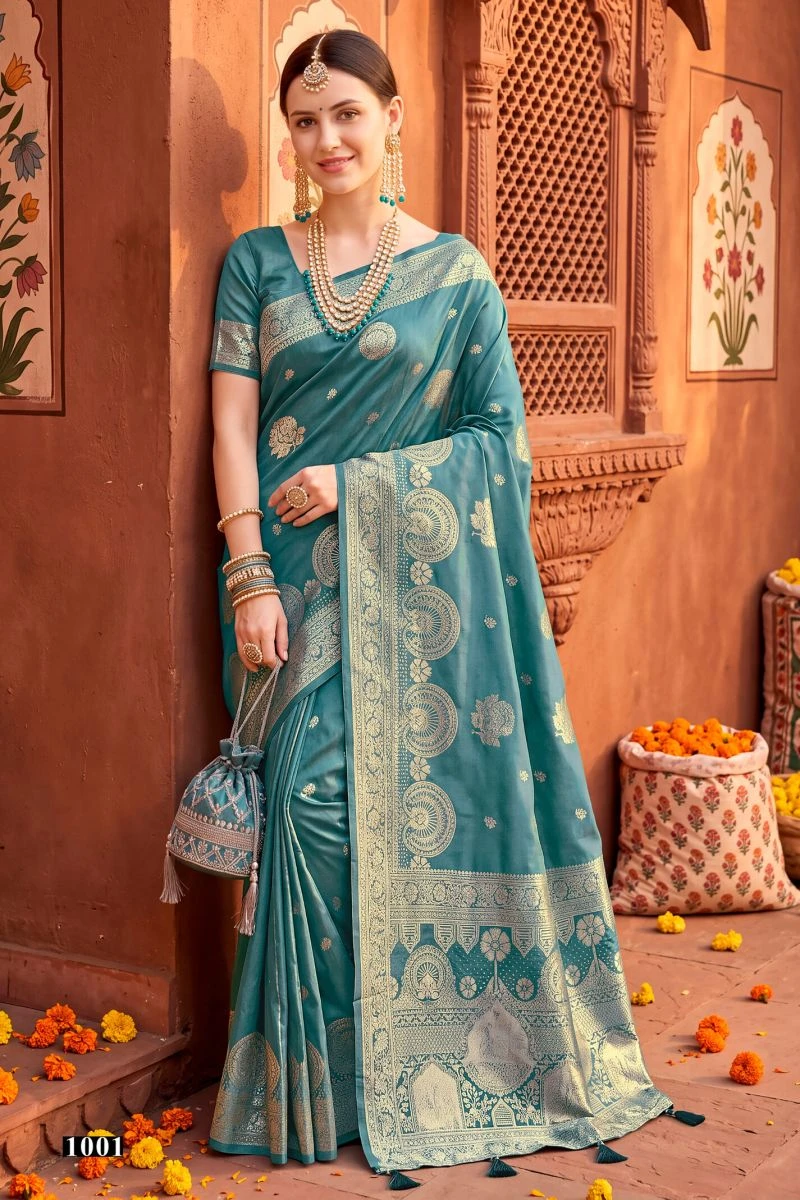 Saroj Geeta Silk Vol 1 Silk Zari Weaving Saree Collection 5