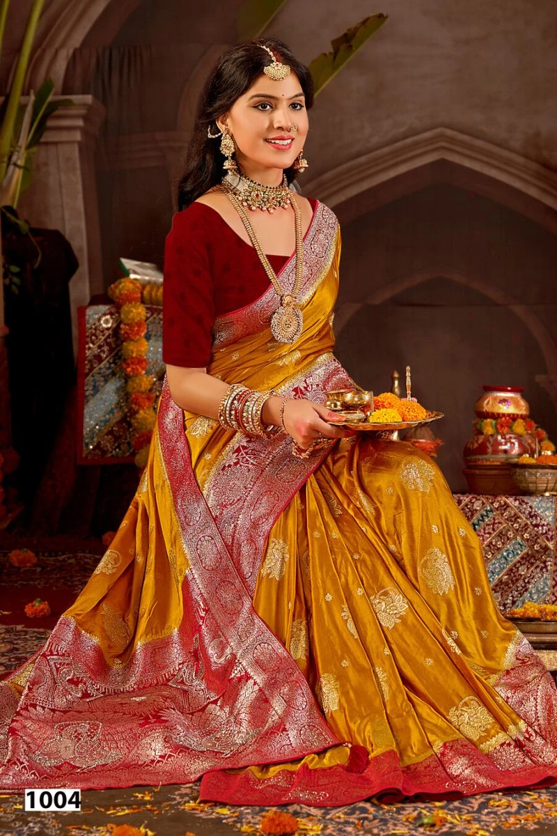 Saroj Kalasangam Satin Saroski Vol 1 Satin Silk Saree 4