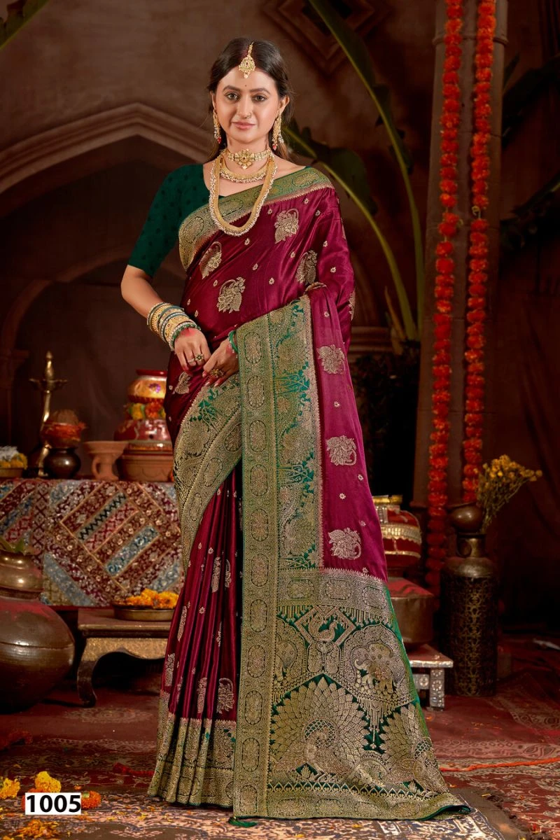 Saroj Kalasangam Satin Saroski Vol 1 Satin Silk Saree 6