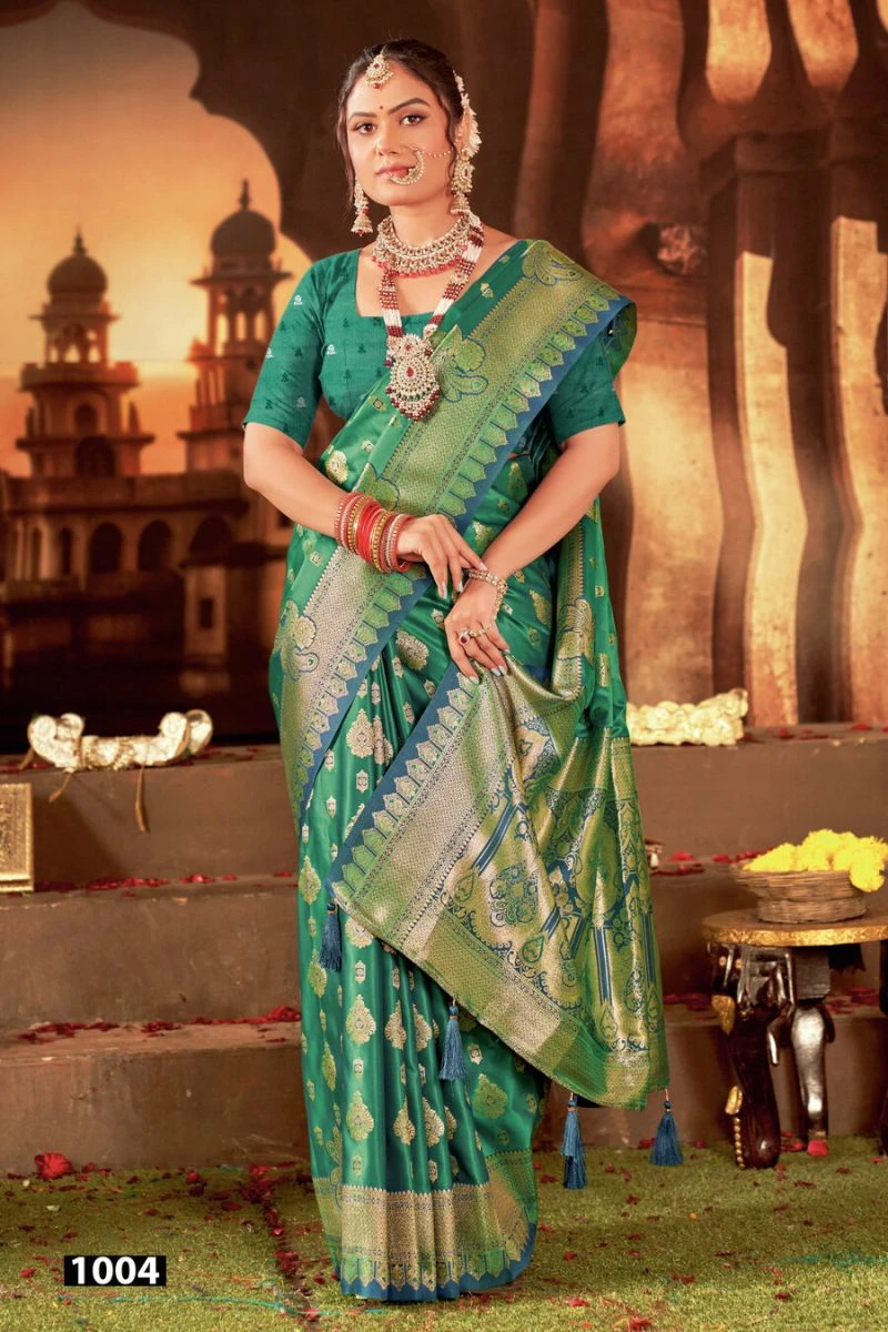 Saroj Kanha Satin Silk Vol 1 Satin Silk Zari Weaving Saree 2