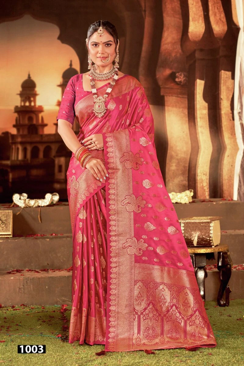 Saroj Kanha Satin Silk Vol 1 Satin Silk Zari Weaving Saree 5