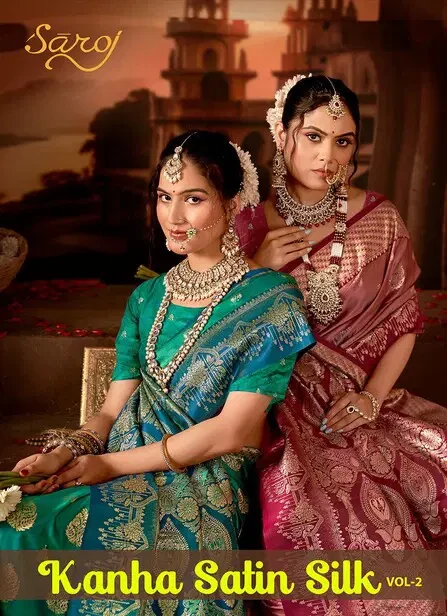 Saroj Kanha Satin Silk Vol 2 Satin Silk Saree Collection