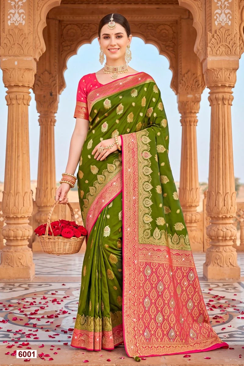 Saroj Sattva Satin Saroski Vol 6 Satin Silk Saree Collection 2