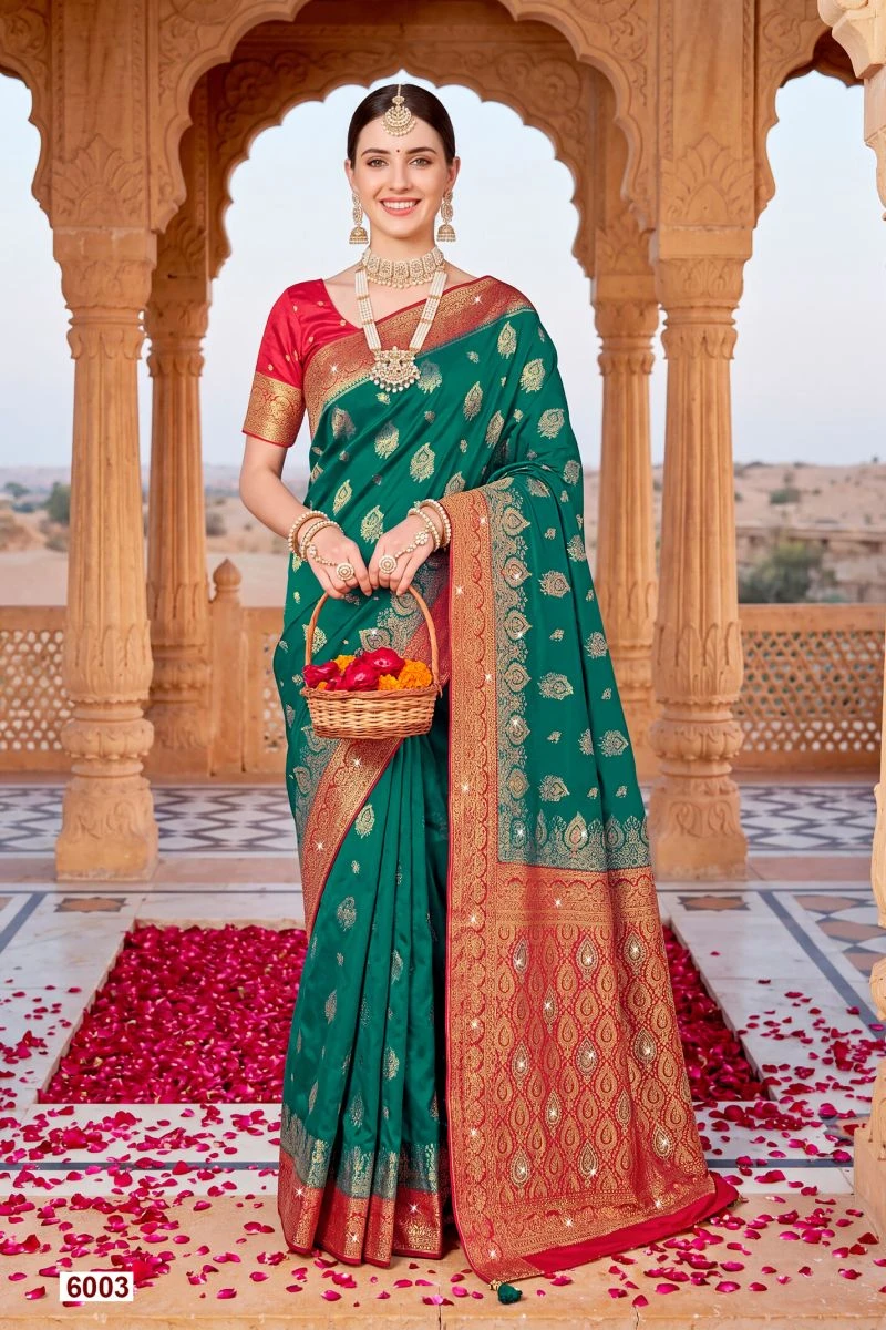 Saroj Sattva Satin Saroski Vol 6 Satin Silk Saree Collection 4