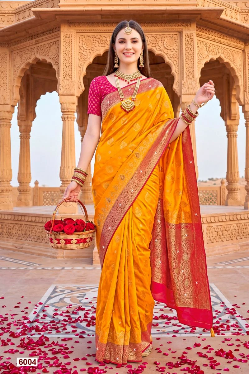 Saroj Sattva Satin Saroski Vol 6 Satin Silk Saree Collection 5