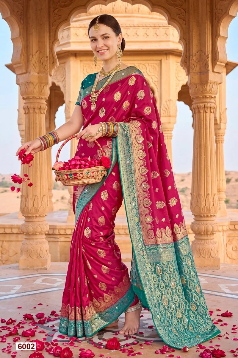 Saroj Sattva Satin Saroski Vol 6 Satin Silk Saree Collection 6
