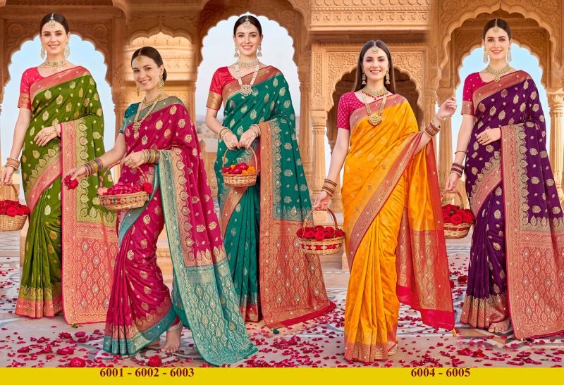 Saroj Sattva Satin Saroski Vol 6 Satin Silk Saree Collection 7