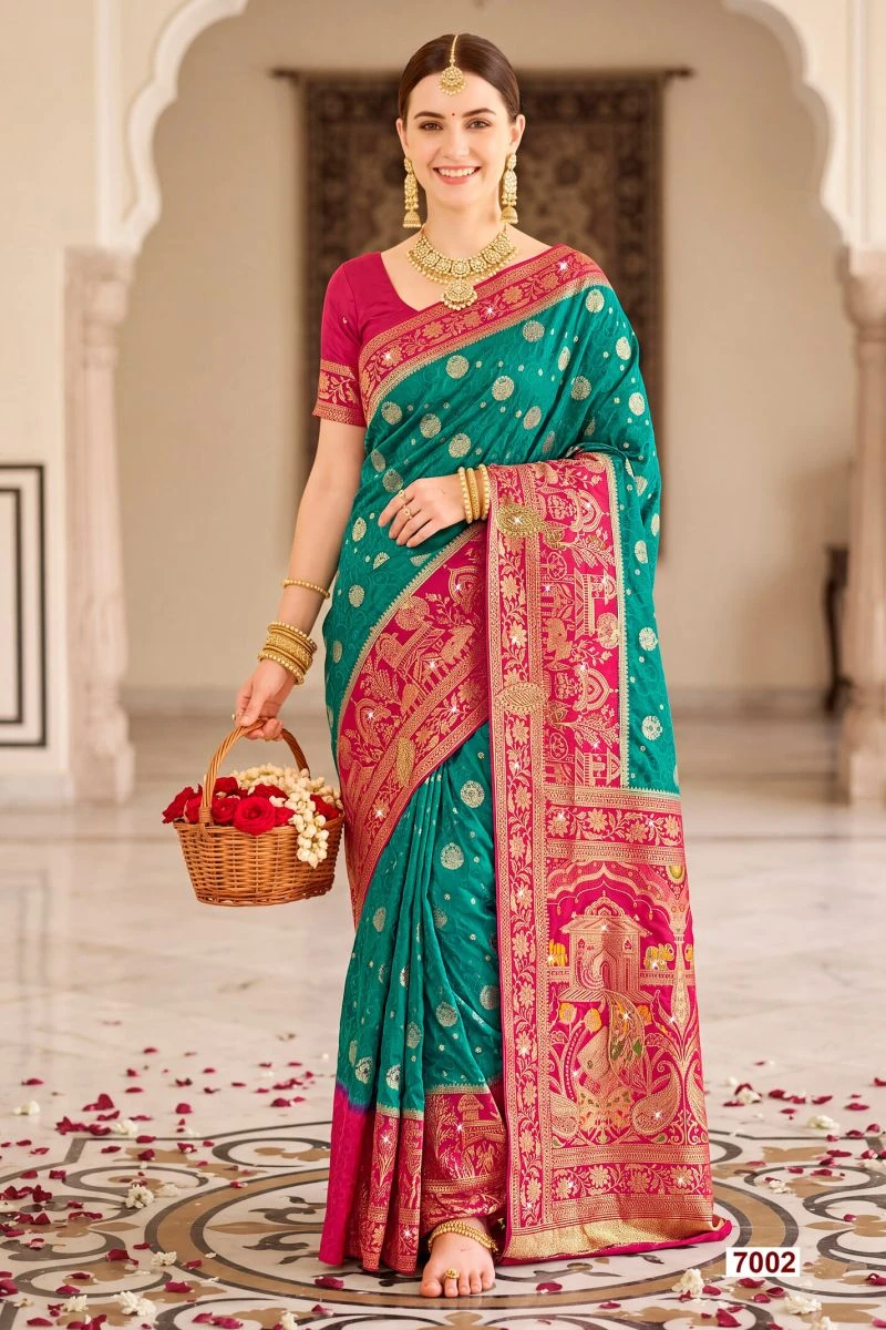 Saroj Sattva Satin Saroski Vol 7 Satin Silk Saree 2