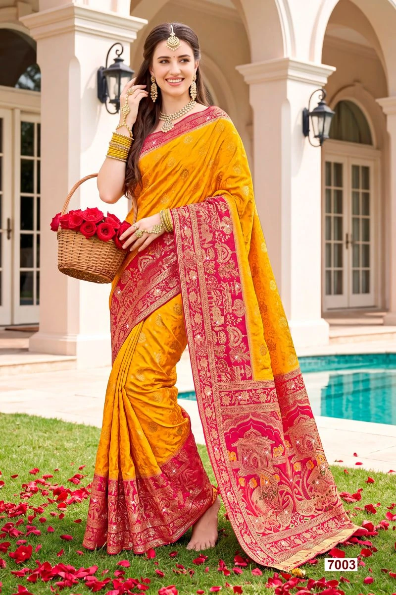 Saroj Sattva Satin Saroski Vol 7 Satin Silk Saree 4