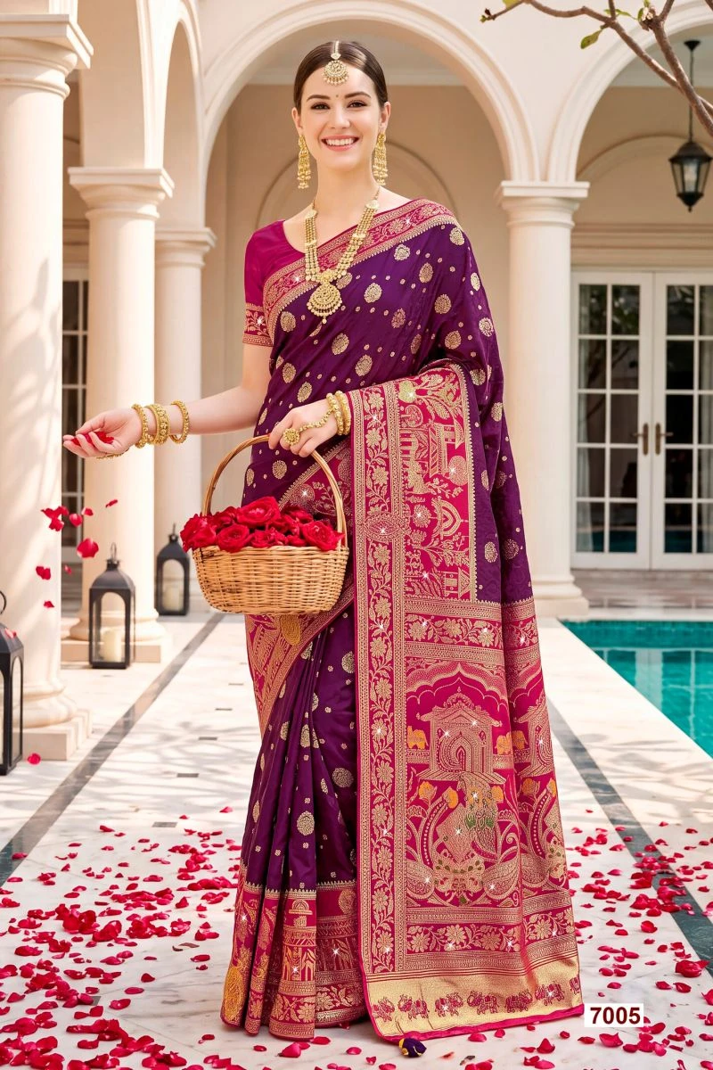 Saroj Sattva Satin Saroski Vol 7 Satin Silk Saree 5