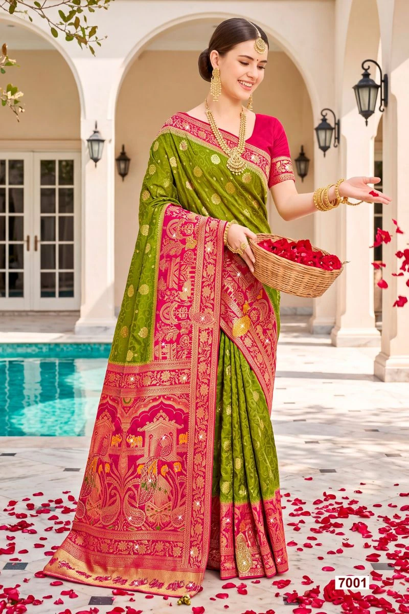 Saroj Sattva Satin Saroski Vol 7 Satin Silk Saree 6