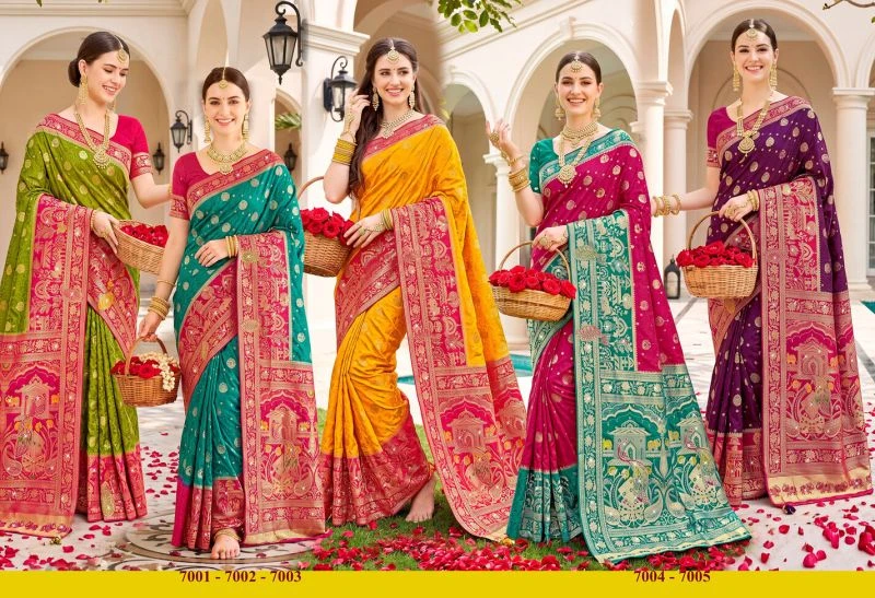 Saroj Sattva Satin Saroski Vol 7 Satin Silk Saree 7