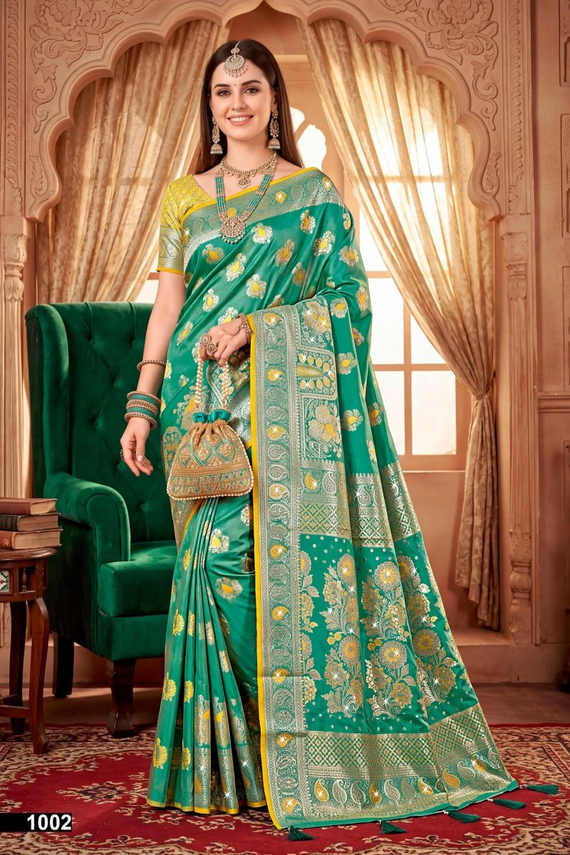 Saroj Umang Satin Saroski Vol 1 Satin Silk Saree Collection 3