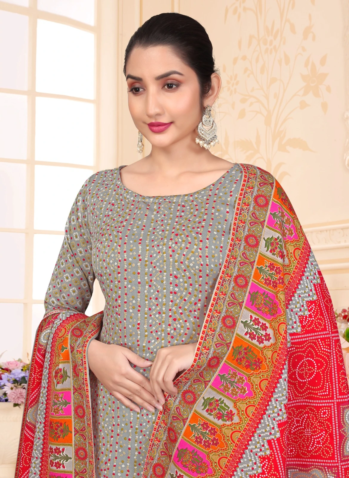 SAT Pashmina Shwal Suit Vol 18 5