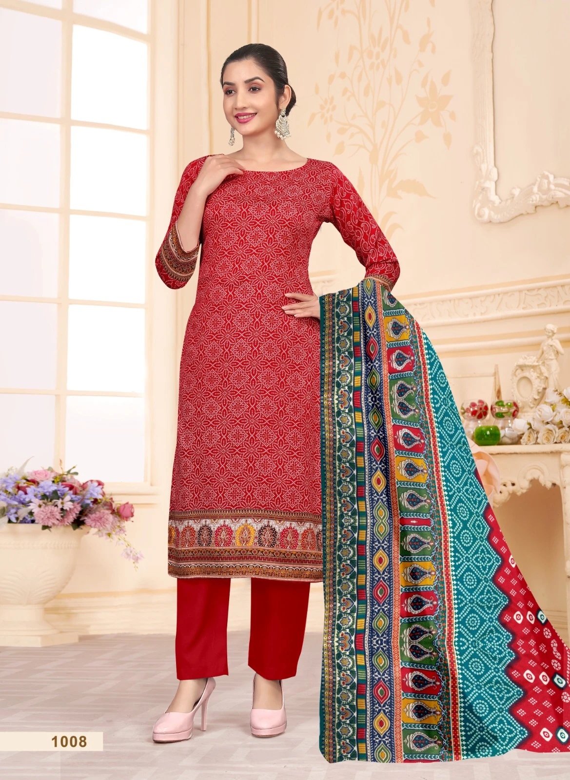 SAT Pashmina Shwal Suit Vol 18 6