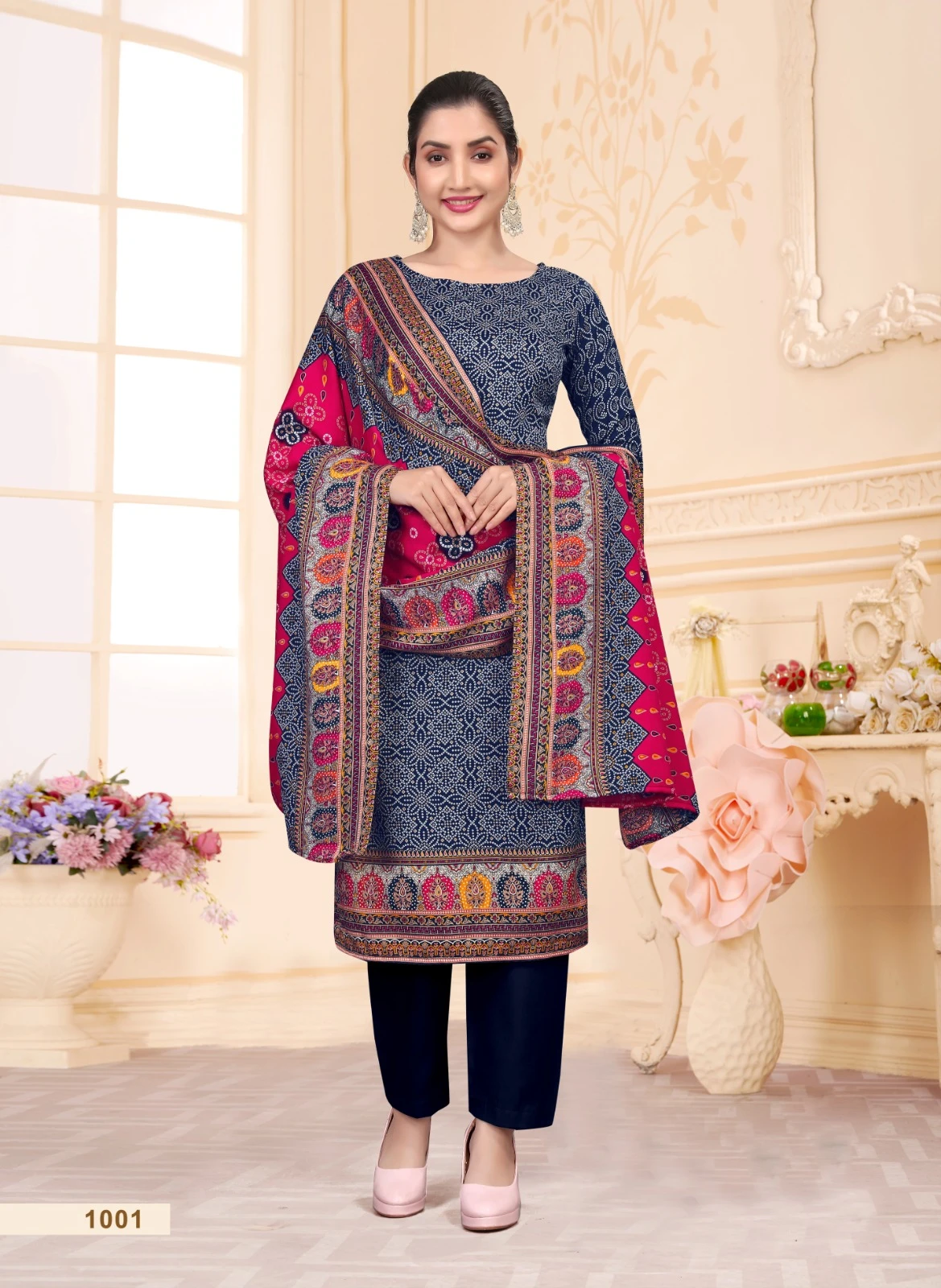 SAT Pashmina Shwal Suit Vol 18 7