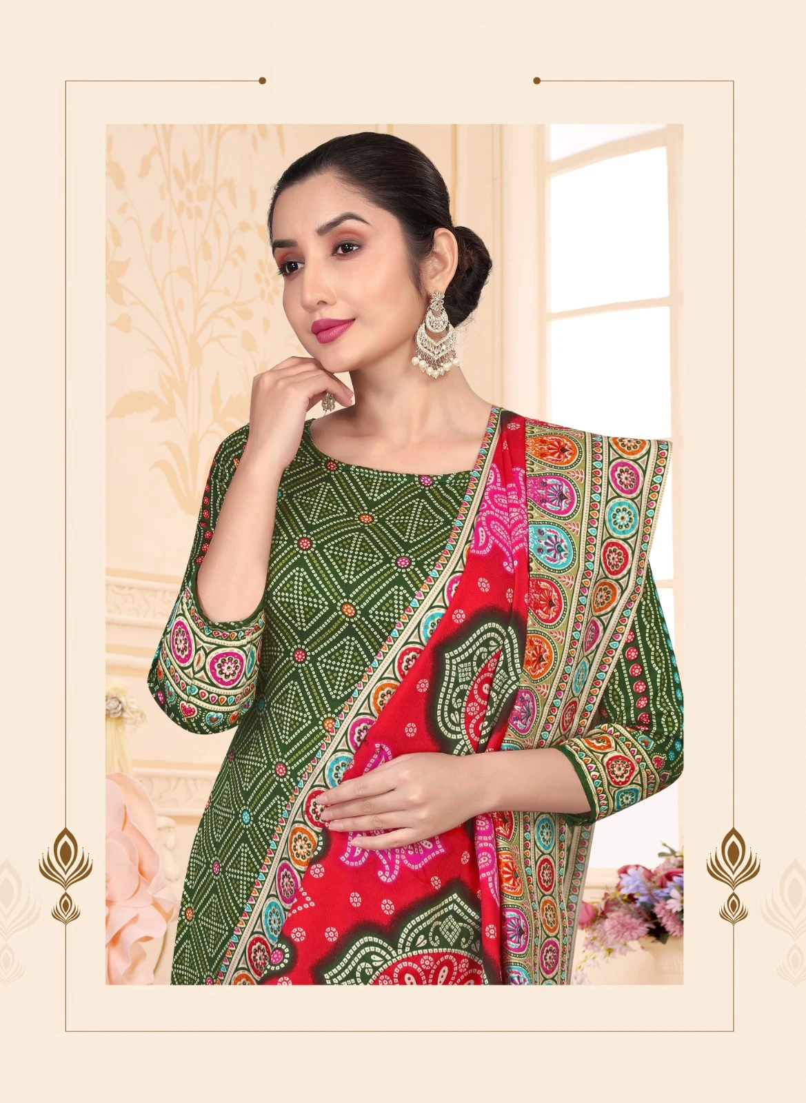 SAT Pashmina Shwal Suit Vol 18 8