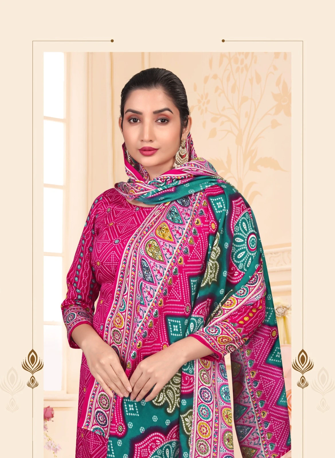 SAT Pashmina Shwal Suit Vol 18 9
