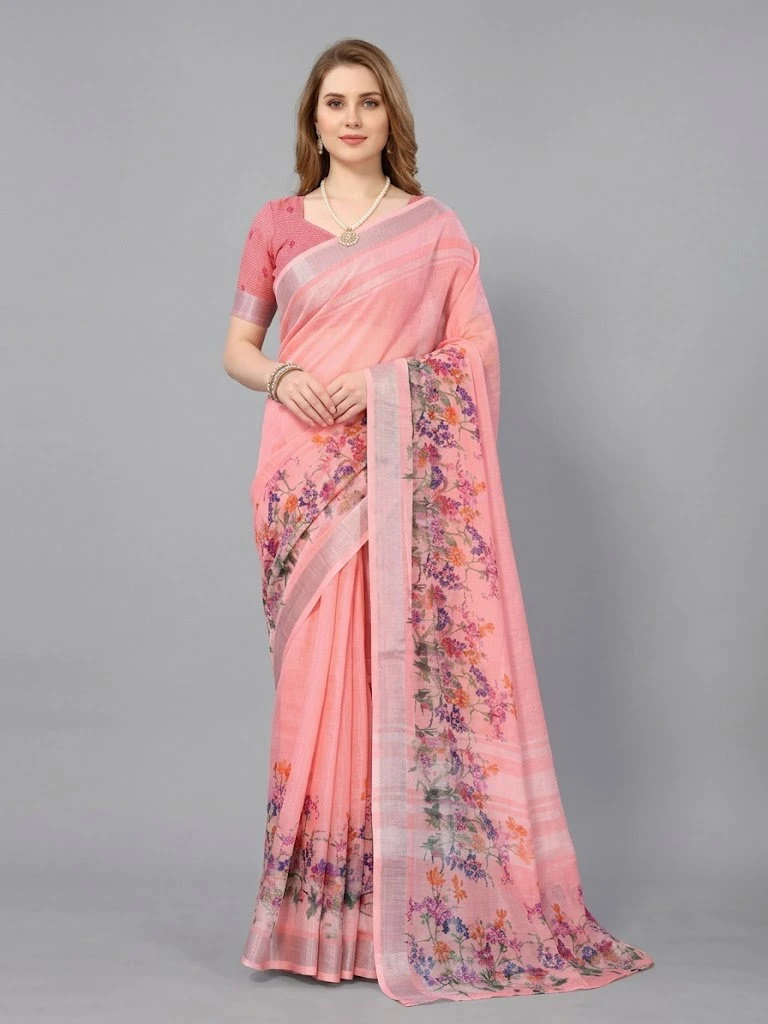 Schc Swara E Handloom Linen Cotton Saree Collection 5