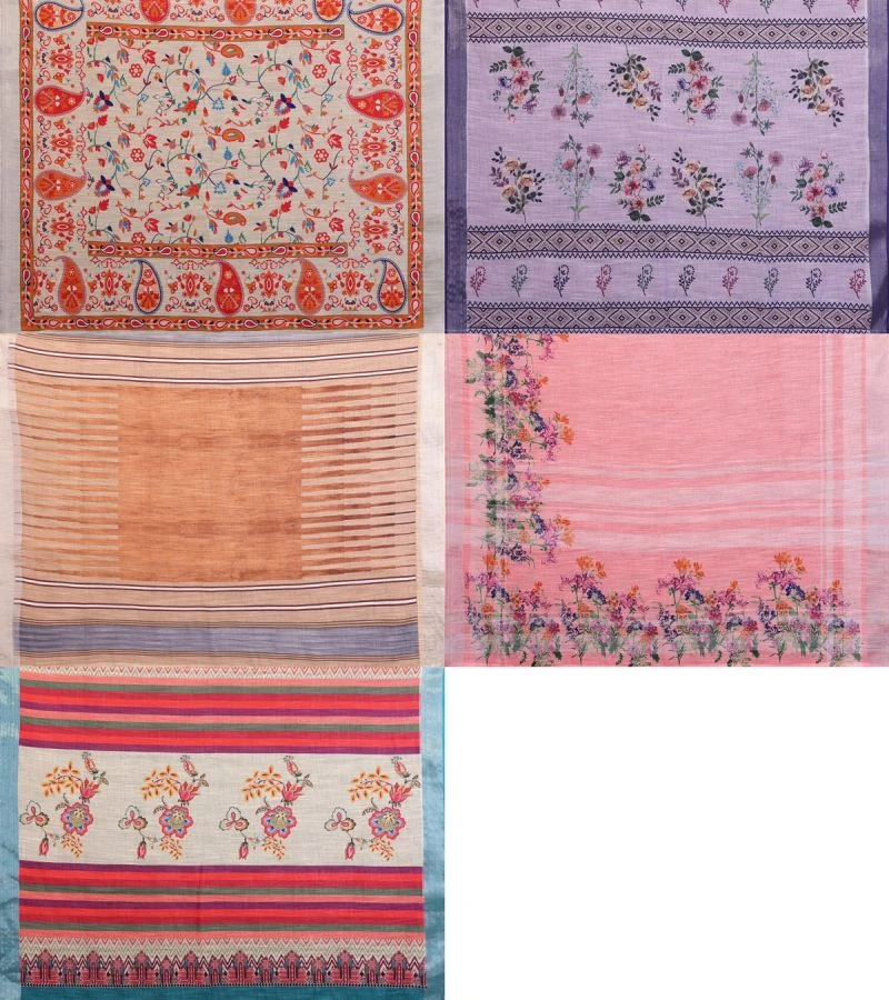 Schc Swara E Handloom Linen Cotton Saree Collection 6