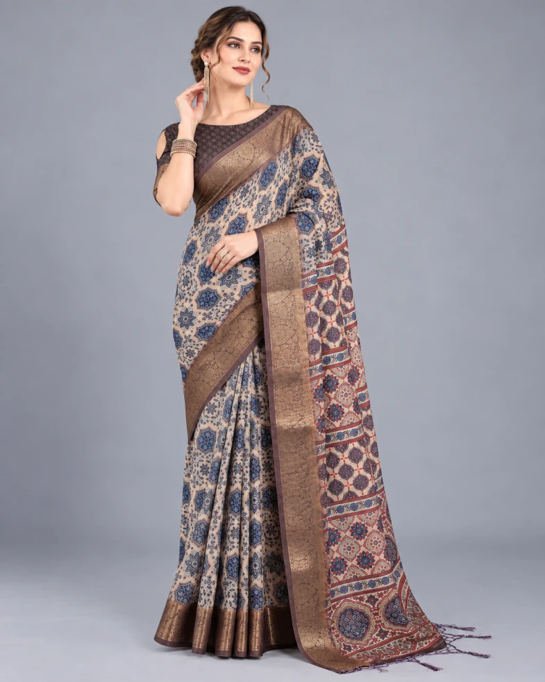 Schc Swara G Linen Handloom Weaving Saree Collection 3