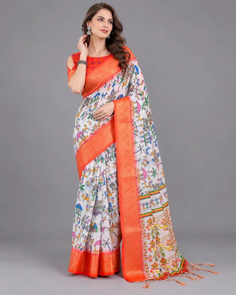 Schc Swara G Linen Handloom Weaving Saree Collection 6