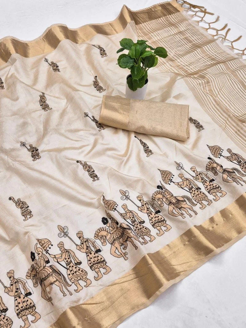 Scwt Baarat Assam Silk Embroidered Saree Collection