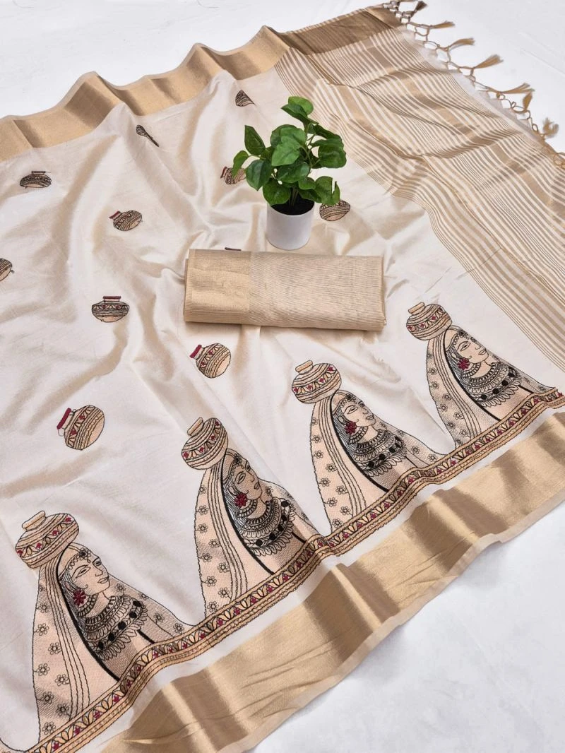 Scwt Baarat Assam Silk Embroidered Saree Collection 8