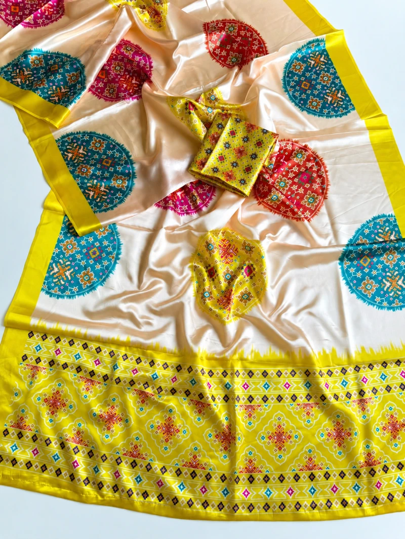 Sf Ultra Soft Satin Silk Digital Printed Saree Collection 1