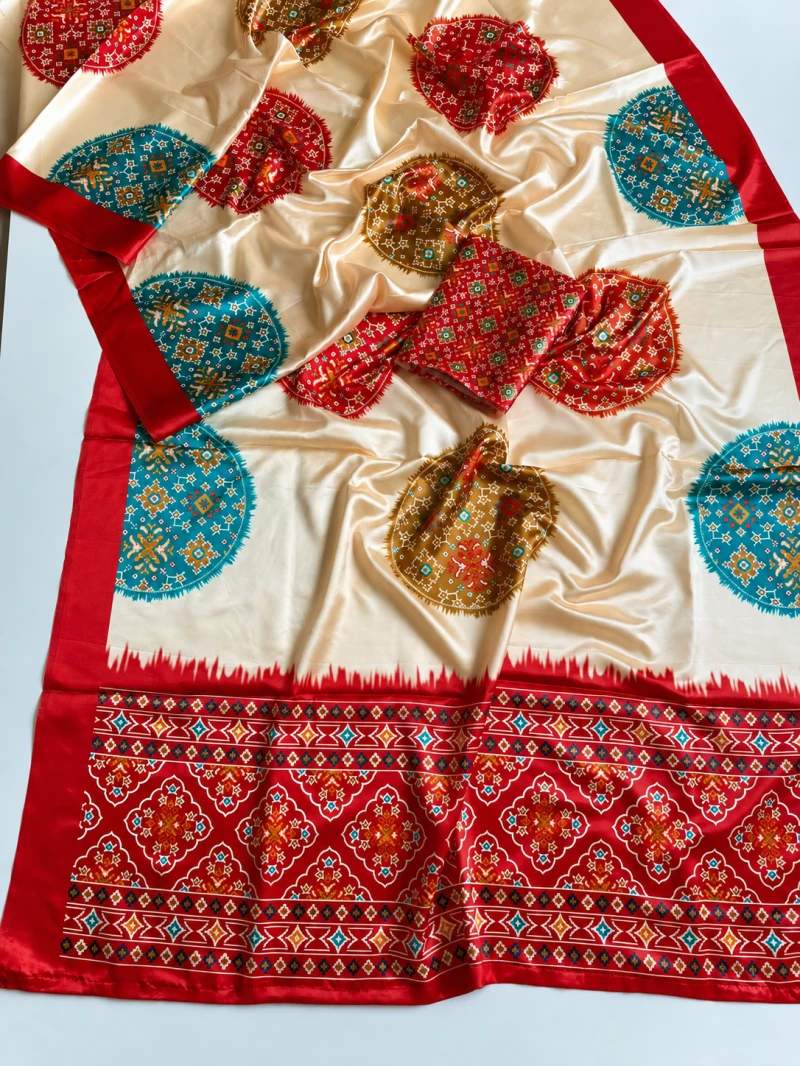 Sf Ultra Soft Satin Silk Digital Printed Saree Collection 8