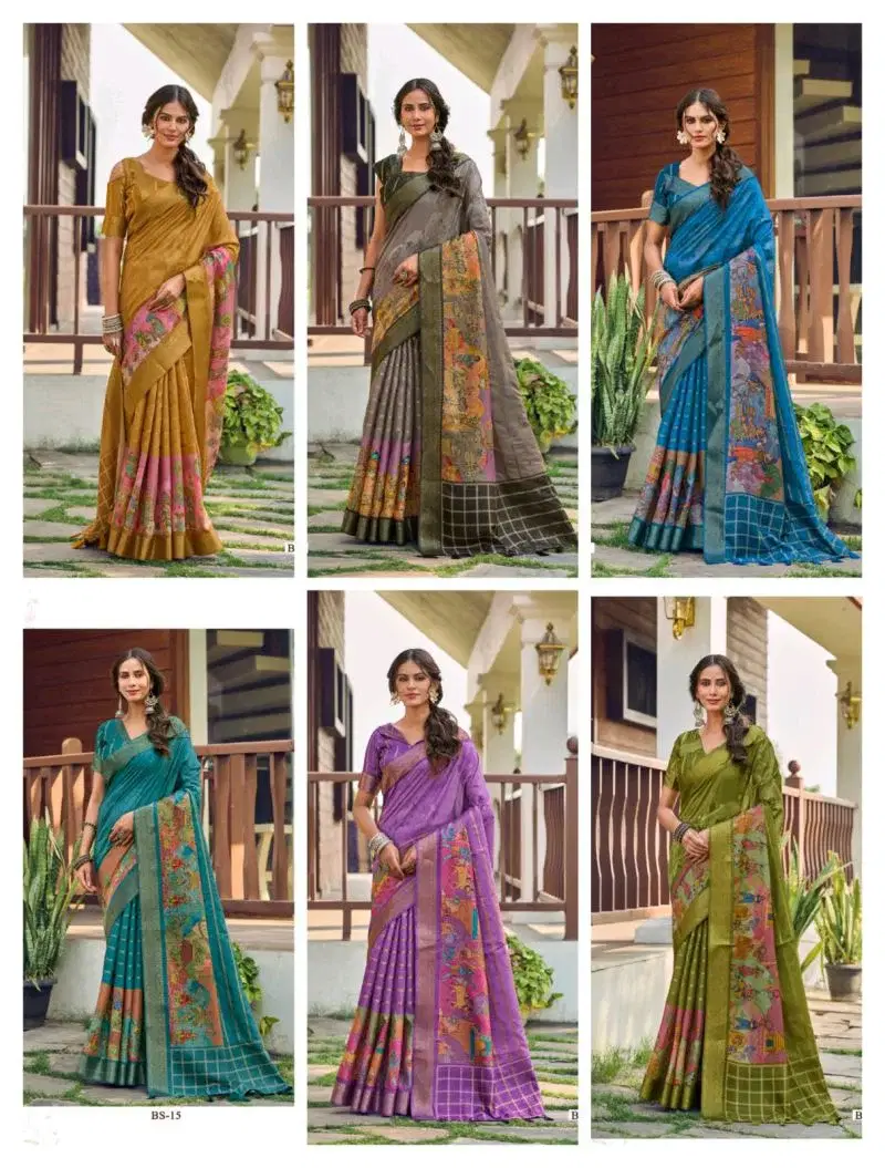 Shvetambar Buddeleia Silk Soft Handloom Silk Printed Saree 8