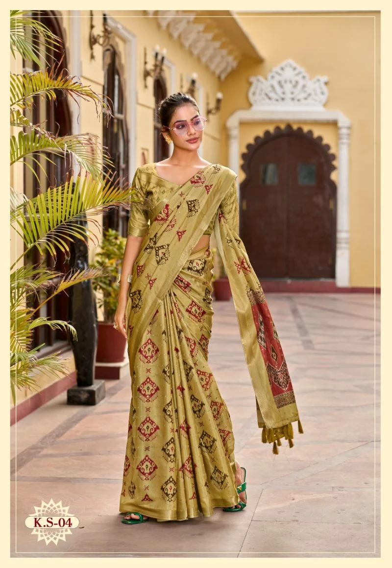 Shvetambar Keran Silk Soft Silk Printed Saree 10