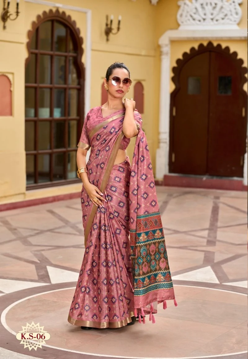 Shvetambar Keran Silk Soft Silk Printed Saree 11
