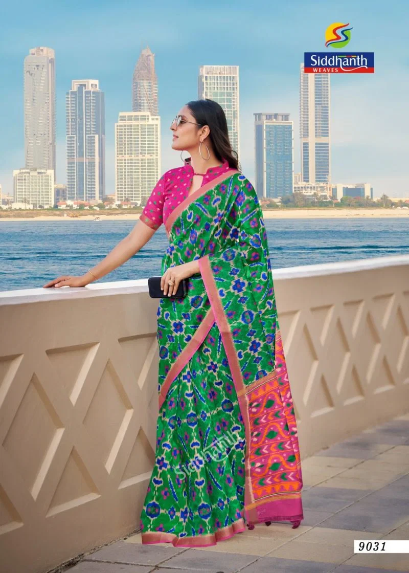 Siddhanth Bengali Tant Soft Tusser Silk Printed Saree Collection 6