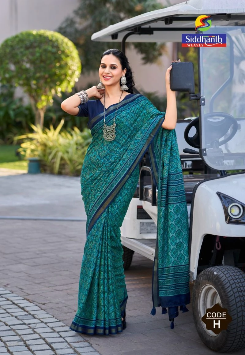Siddhanth Malai Cotton 1 Mul Cotton Printed Saree Collection 10