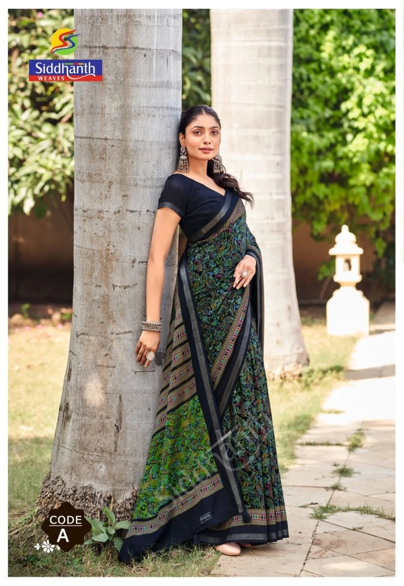 Siddhanth Malai Cotton 1 Mul Cotton Printed Saree Collection 4
