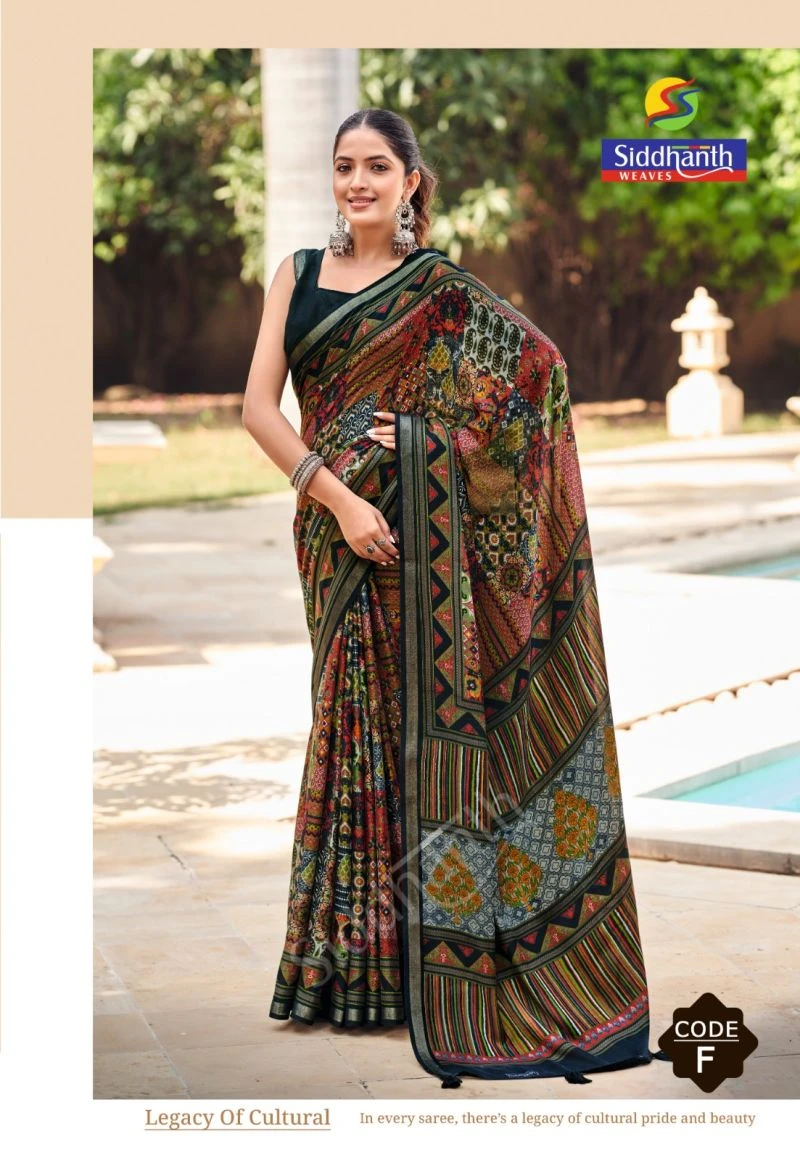 Siddhanth Malai Cotton 1 Mul Cotton Printed Saree Collection 8