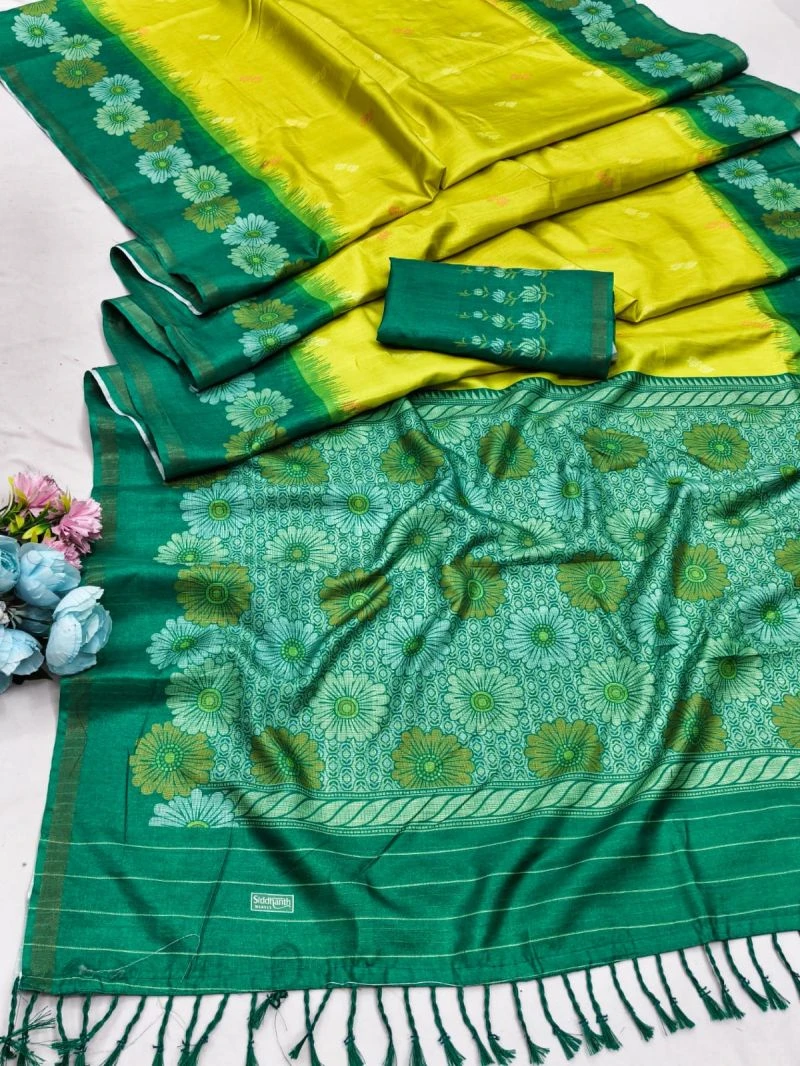 Siddhanth Uttara Silk Linen Fancy Saree Collection 10