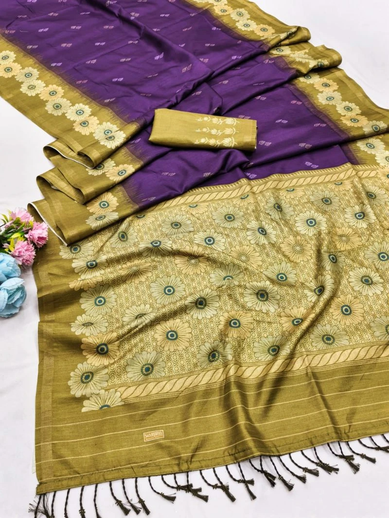 Siddhanth Uttara Silk Linen Fancy Saree Collection 11
