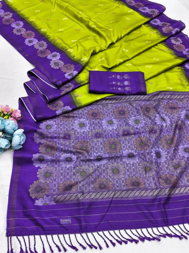 Siddhanth Uttara Silk Linen Fancy Saree Collection 3
