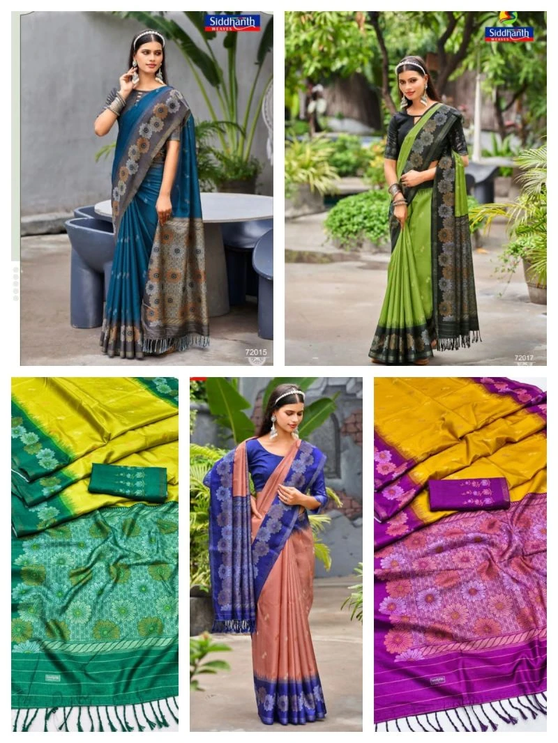 Siddhanth Uttara Silk Linen Fancy Saree Collection 5