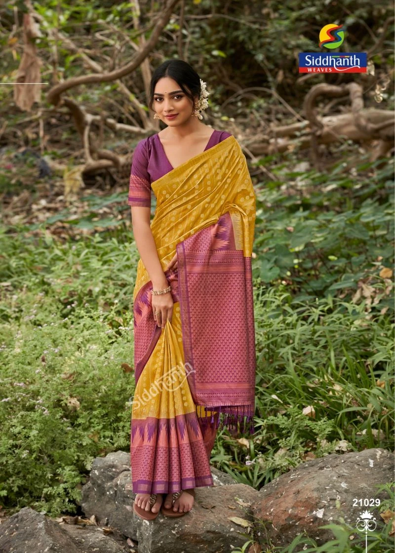 Siddharth Priyosha Prints Tusser Silk Printed Saree Collection 2