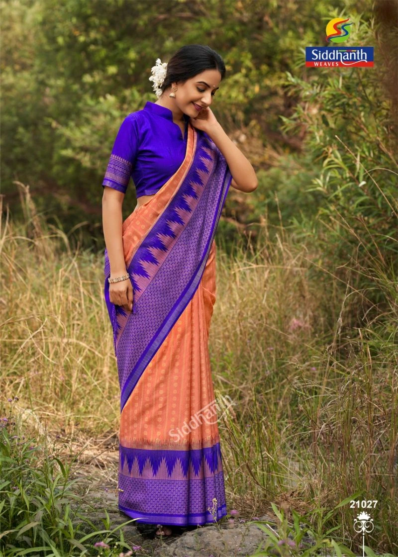 Siddharth Priyosha Prints Tusser Silk Printed Saree Collection 6